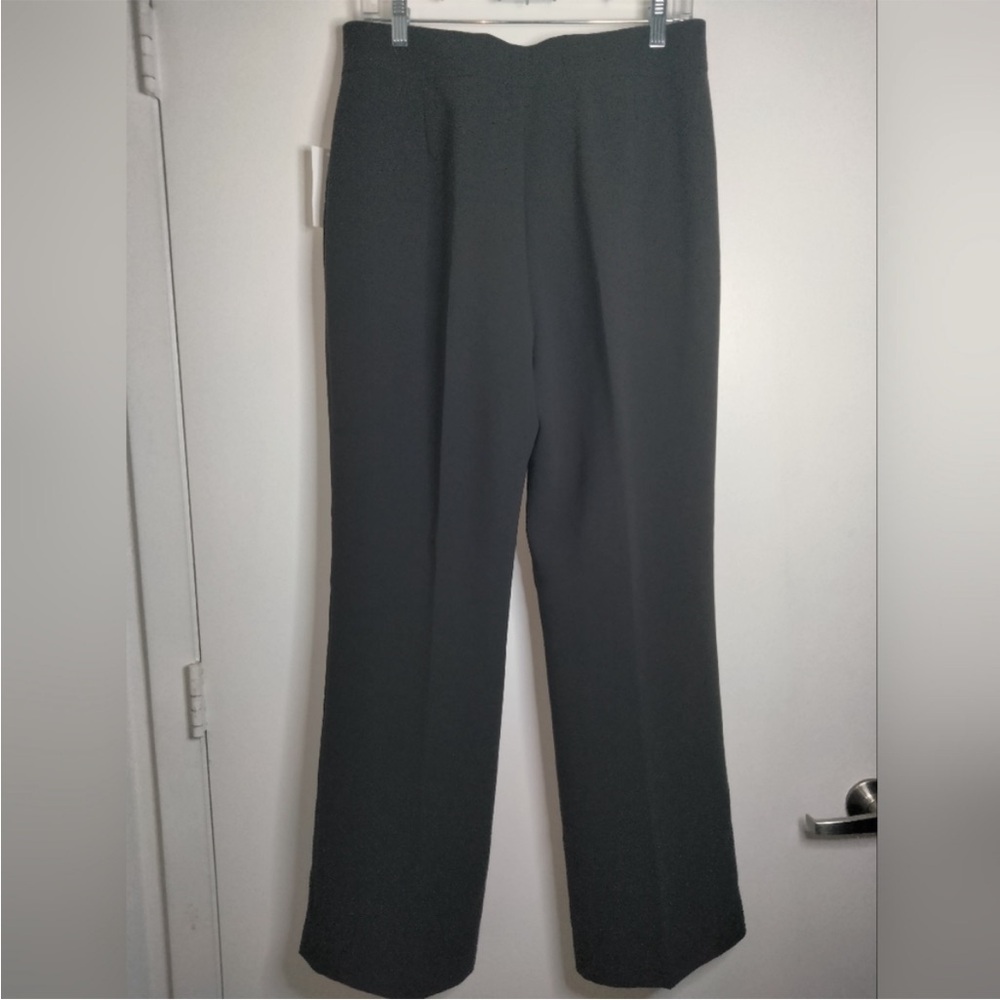 Tahari Arthur S Levine (Size 12) Brown Straight Leg Trousers Pants NWT